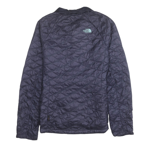 The North Face Unisex Blue Quilted Full Zip Jacket M
