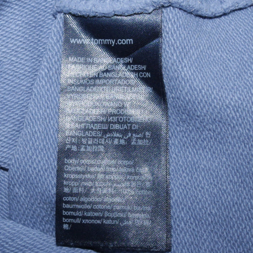 Tommy Hilfiger Men's Blue Crew Neck Cotton Sweatshirt S Regular