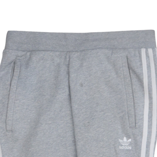 Adidas Men Grey Jogger Trousers M Regular Fit Casual Sports