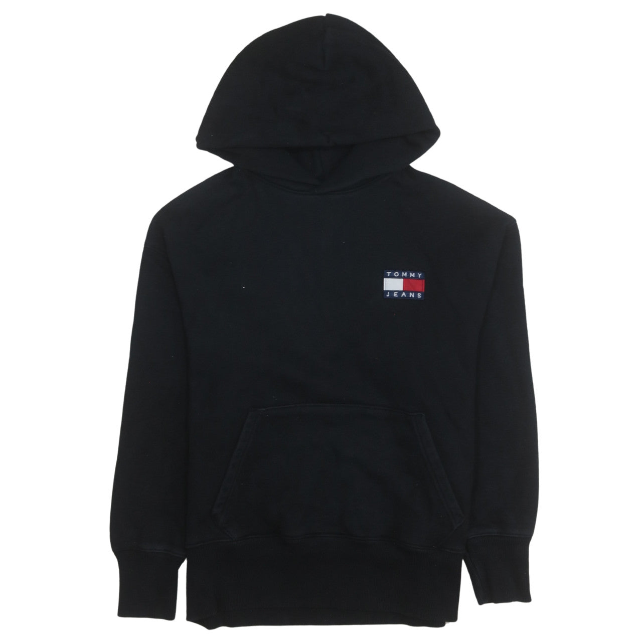 Tommy Jeans Men's Black XS Pullover Hoodie with Logo