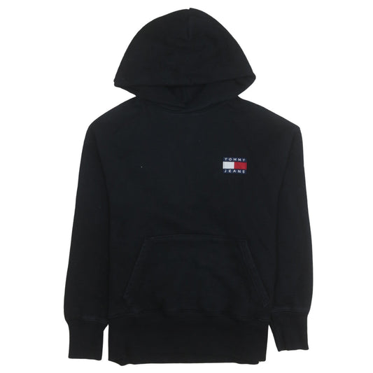 Tommy Jeans Men's Black XS Pullover Hoodie with Logo