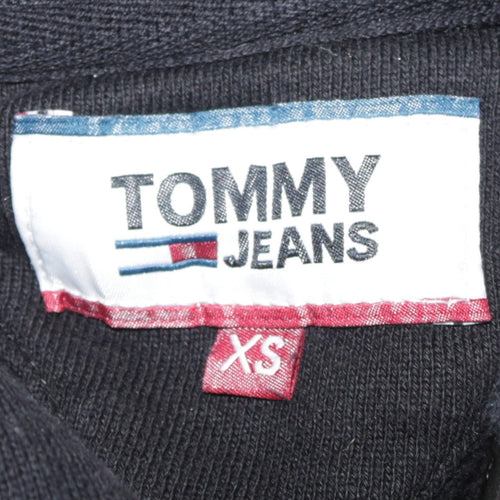 Tommy Jeans Men's Black XS Pullover Hoodie with Logo