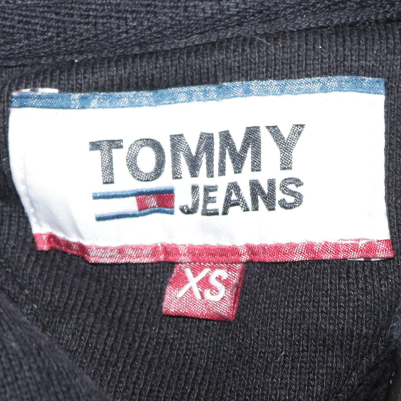 Tommy Jeans Men's Black XS Pullover Hoodie with Logo