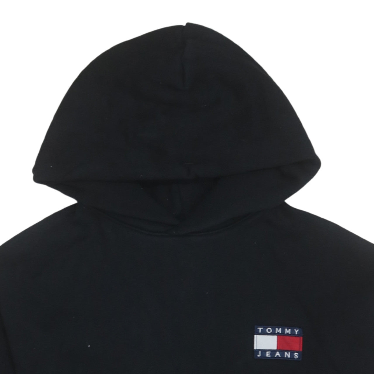 Tommy Jeans Men's Black XS Pullover Hoodie with Logo