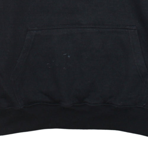 Tommy Hilfiger Men's Black Pullover Hoodie L Logo Fleece Sweatshirt