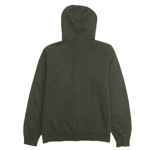 Nike Men's Green Full Zip Hoodie L Regular Fit Fleece Sweatshirt