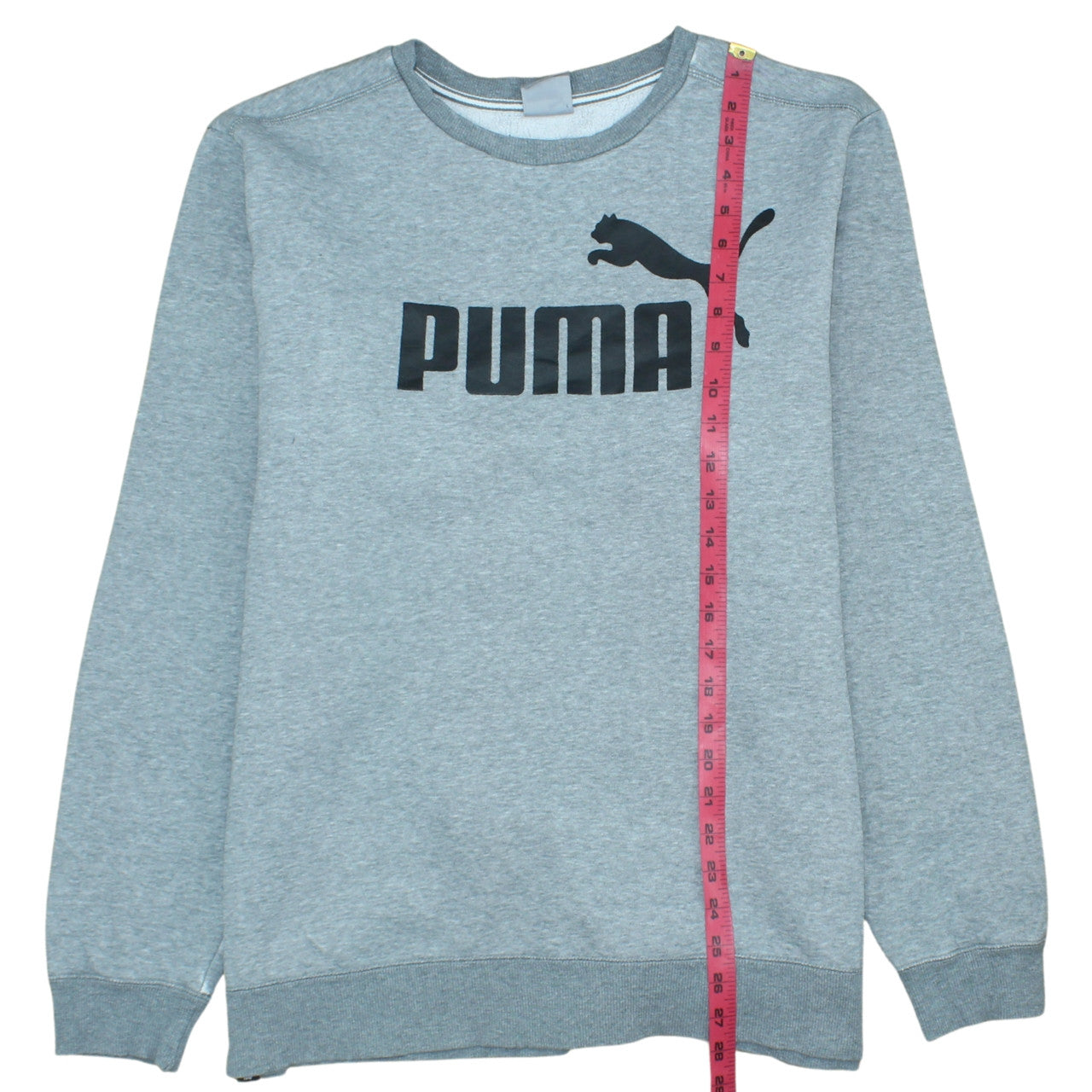 Puma Men’s Grey XL Crew Neck Pullover Sweatshirt Logo Print