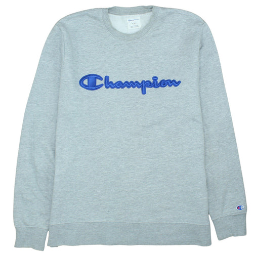 Champion Men's Grey XL Pullover Crew Neck Sweatshirt