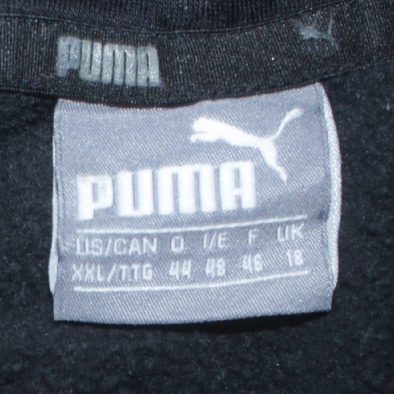Puma Womens Black Pullover Hoodie Size 18 Logo Graphic Sweatshirt