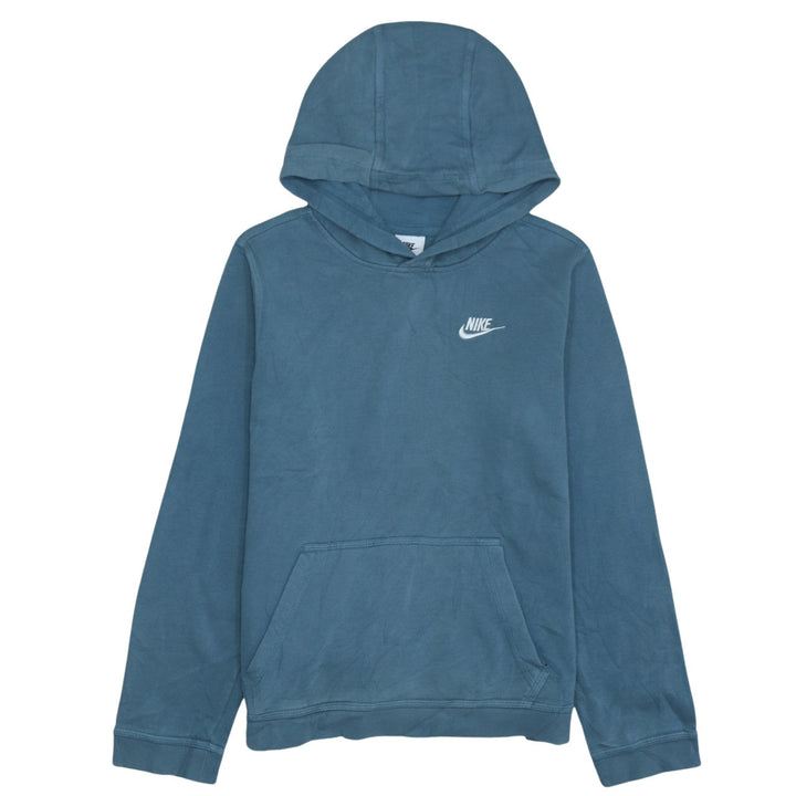 Nike Boys Blue Pullover Hoodie XL 158-170cm Casual Cotton Sweatshirt