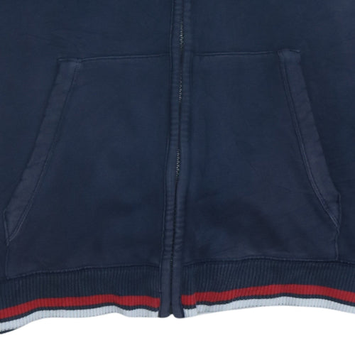 U.S. Polo Assn. Men's Blue Full Zip Hoodie Size L Embroidered Logo