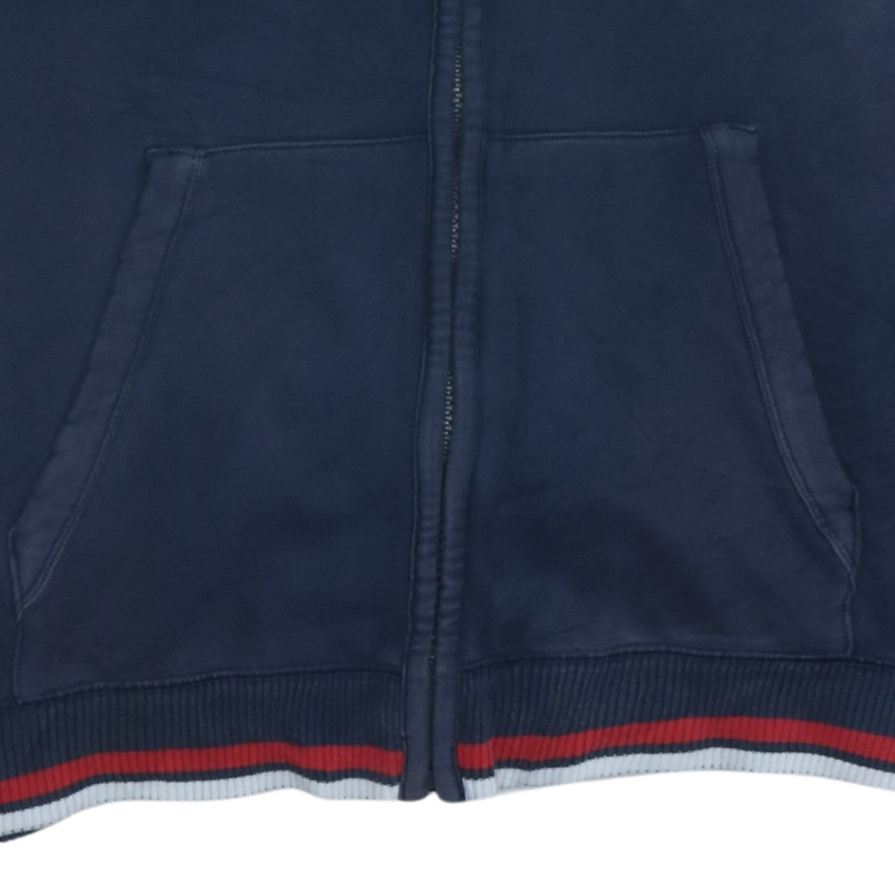 U.S. Polo Assn. Men's Blue Full Zip Hoodie Size L Embroidered Logo