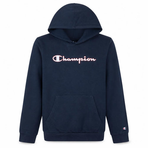 Champion Boys Blue Pullover Hoodie 15-16 Years Logo Fleece Sweatshirt