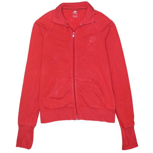 Nike Women's Red Track Jacket Size 18 Full Zip Sportswear