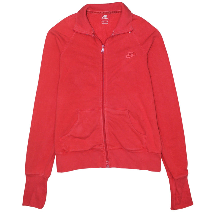 Nike Women's Red Track Jacket Size 18 Full Zip Sportswear