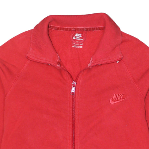 Nike Women's Red Track Jacket Size 18 Full Zip Sportswear