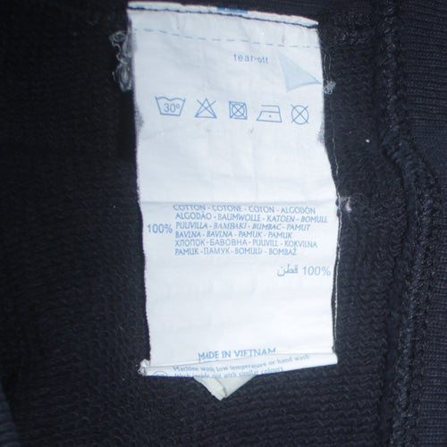 Champion Mens Black Reverse Weave Pullover Hoodie Large Cotton