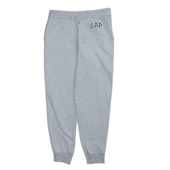 GAP Women Grey Fleece Jogger Sweatpants M Elastic Waist Comfort Fit