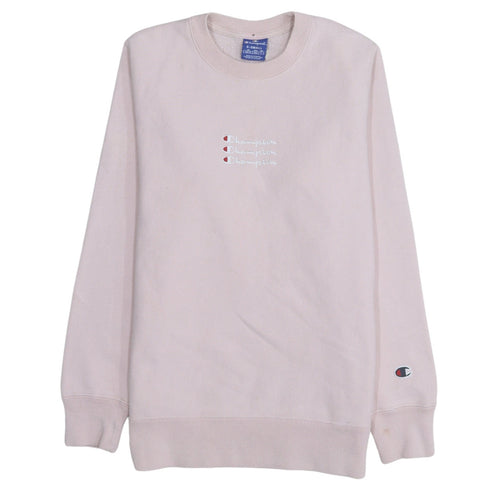 Champion Women's Pink Crew Neck Pullover Sweatshirt XS