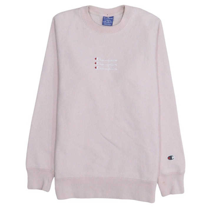 Champion Women's Pink Crew Neck Pullover Sweatshirt XS
