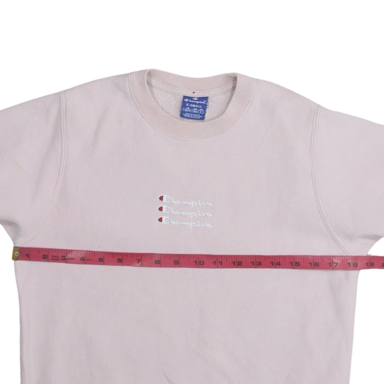 Champion Women's Pink Crew Neck Pullover Sweatshirt XS