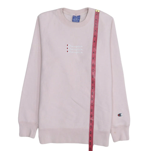 Champion Women's Pink Crew Neck Pullover Sweatshirt XS