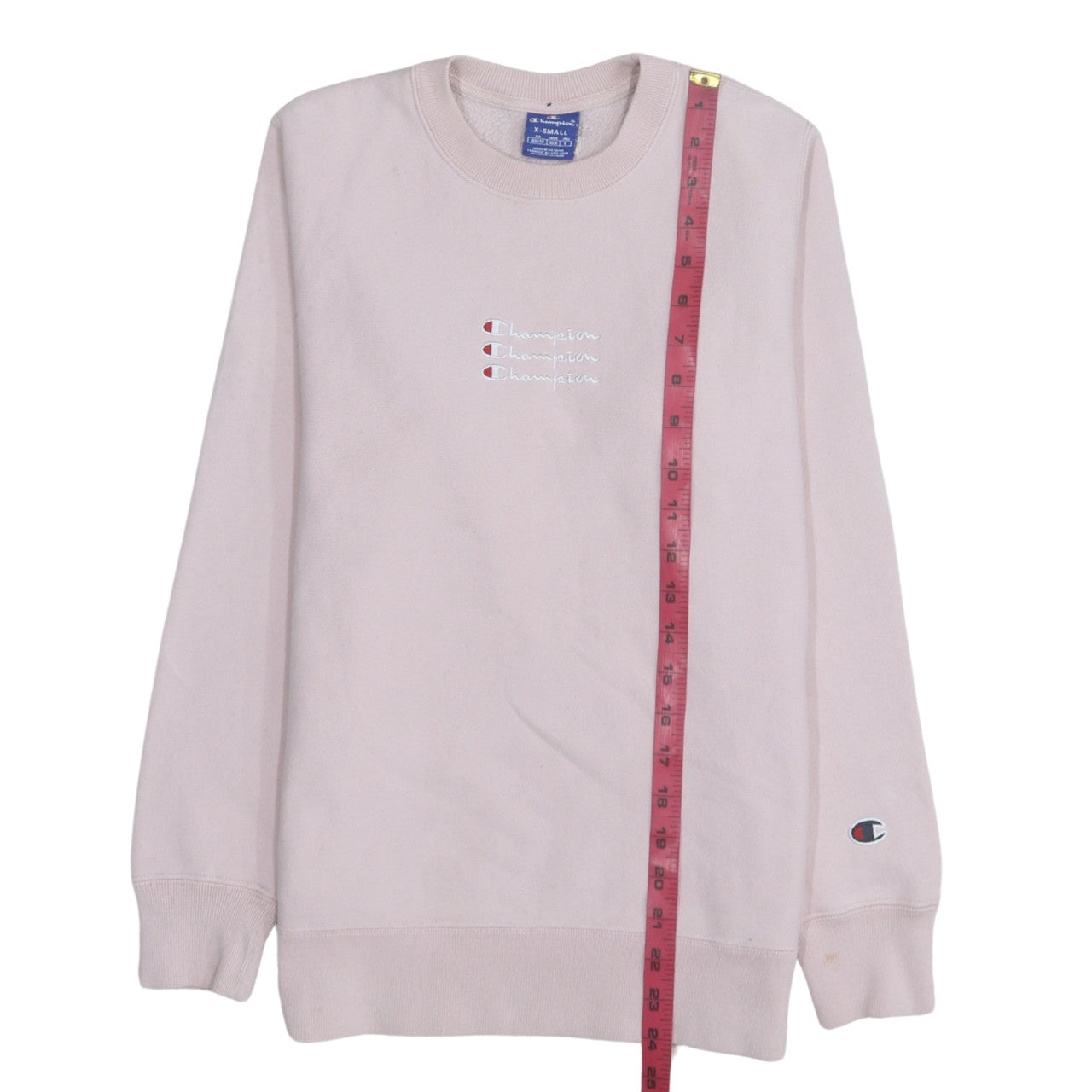Champion Women's Pink Crew Neck Pullover Sweatshirt XS
