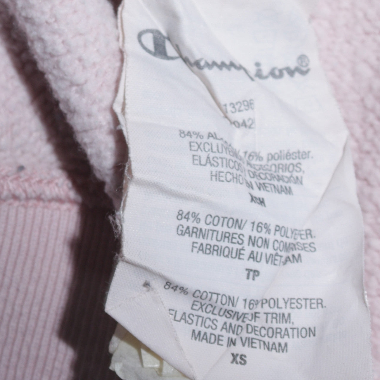 Champion Women's Pink Crew Neck Pullover Sweatshirt XS
