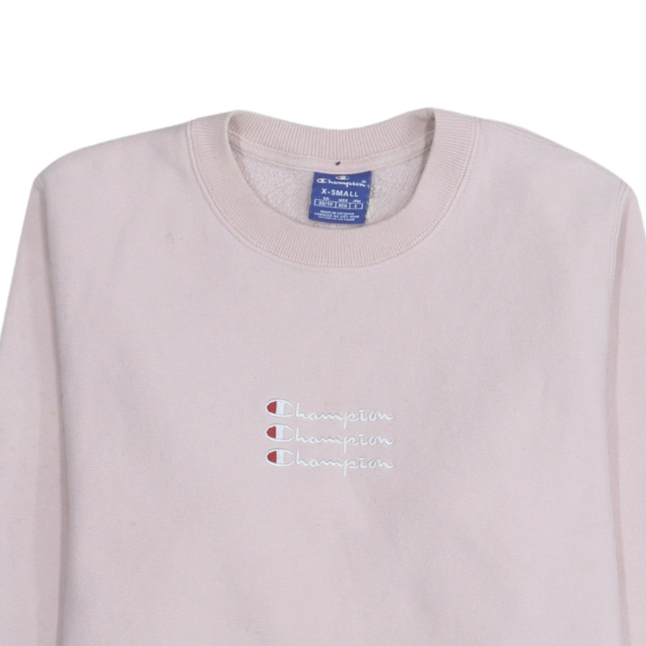 Champion Women's Pink Crew Neck Pullover Sweatshirt XS