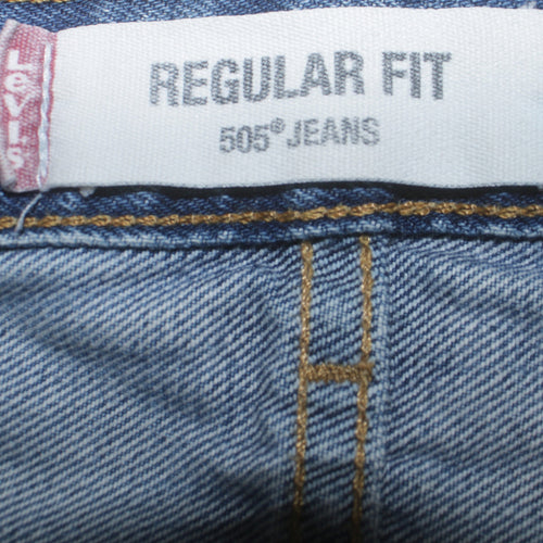 Levi's 505 Men's Blue Regular Fit Straight Leg Jeans W36 L30