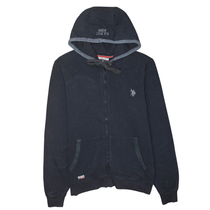 U.S. Polo Assn. Men's Blue Full Zip Hoodie Size M Fleece Sweatshirt
