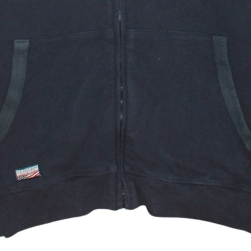 U.S. Polo Assn. Men's Blue Full Zip Hoodie Size M Fleece Sweatshirt