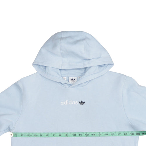 Adidas Girls Blue Pullover Hoodie XL 15-16 Years Logo Hooded Sweatshirt