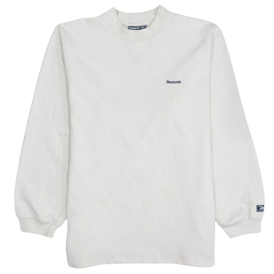 Reebok Essentials Women's White Size 12 Crew Neck Sweatshirt