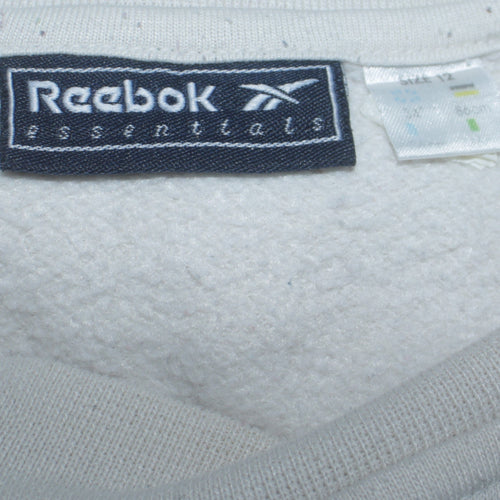Reebok Essentials Women's White Size 12 Crew Neck Sweatshirt