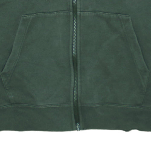 Nike Men's Green Full Zip Fleece Hoodie M Regular Fit