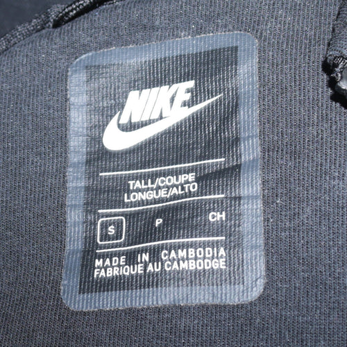Nike Men's Black Full Zip Fleece Hoodie Small Tall