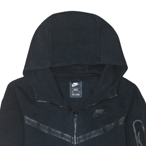 Nike Men's Black Full Zip Fleece Hoodie Small Tall