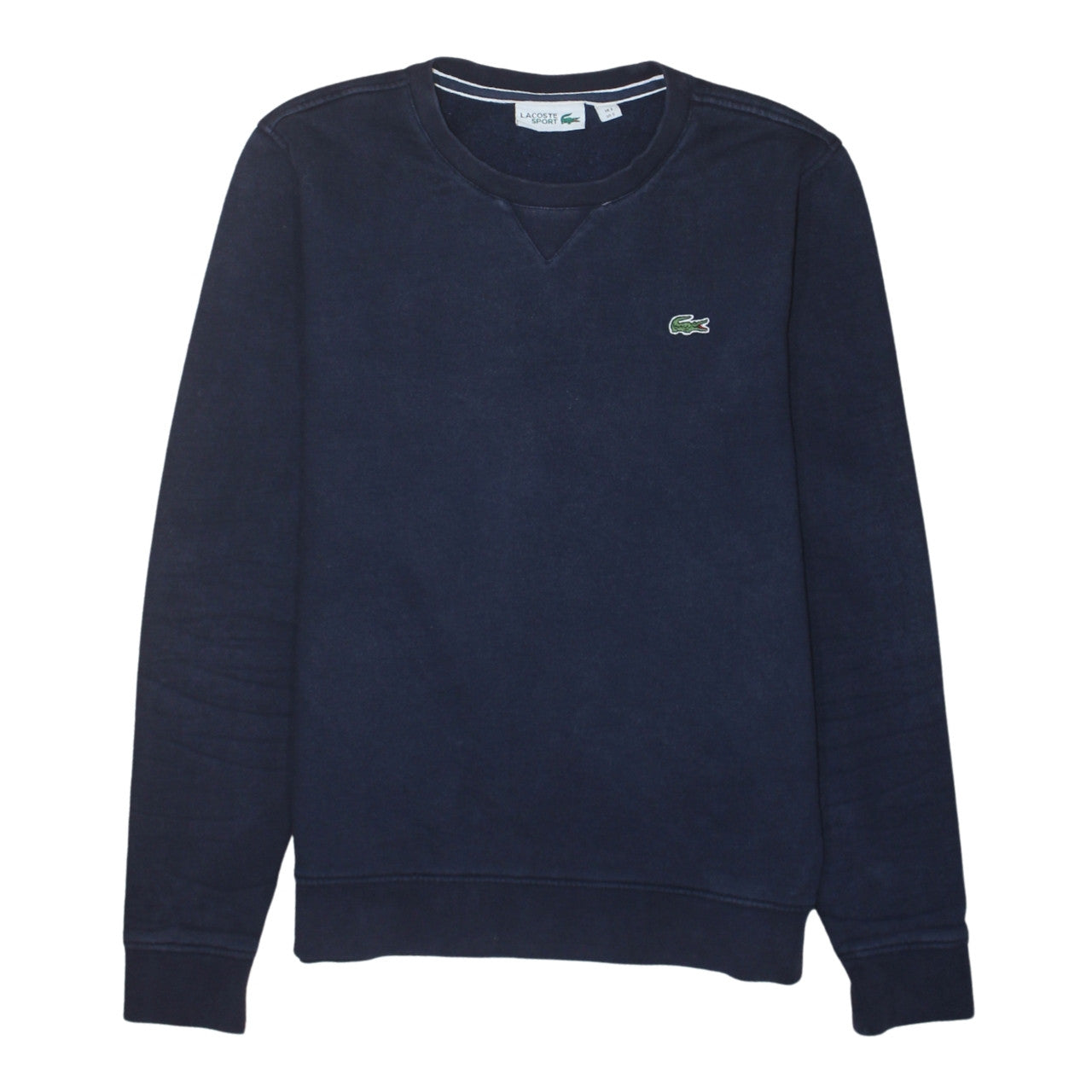 Lacoste Men's Blue Crew Neck Sweatshirt Size S Regular Fit