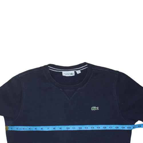 Lacoste Men's Blue Crew Neck Sweatshirt Size S Regular Fit