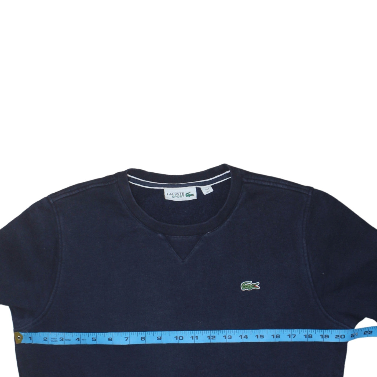 Lacoste Men's Blue Crew Neck Sweatshirt Size S Regular Fit