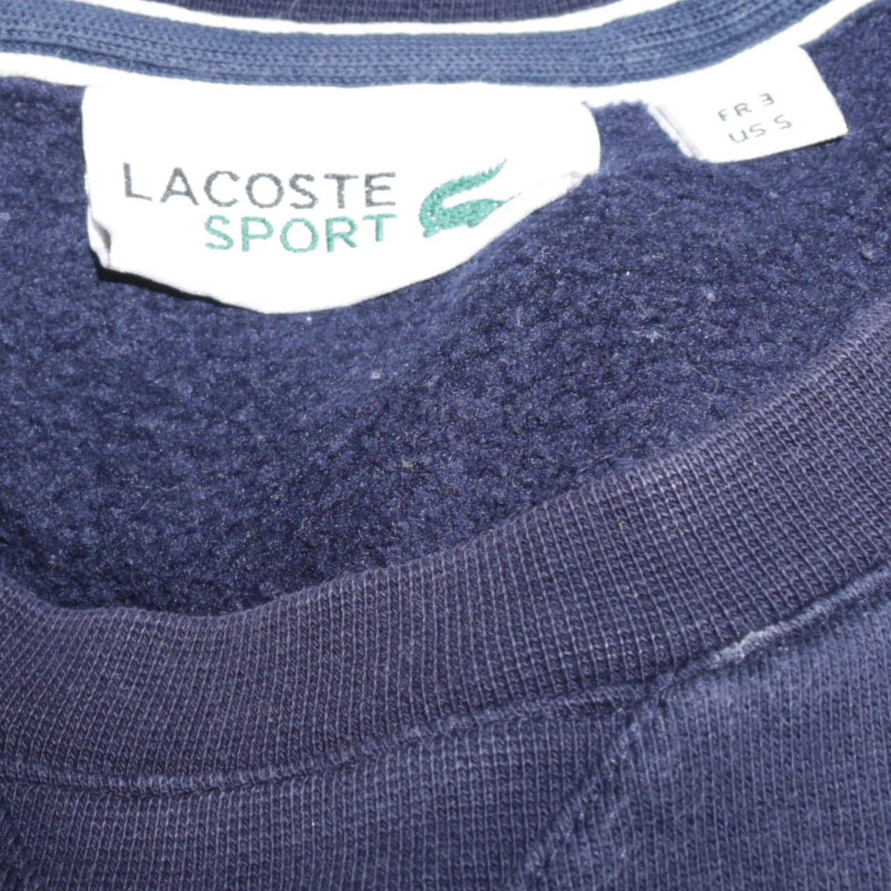 Lacoste Men's Blue Crew Neck Sweatshirt Size S Regular Fit