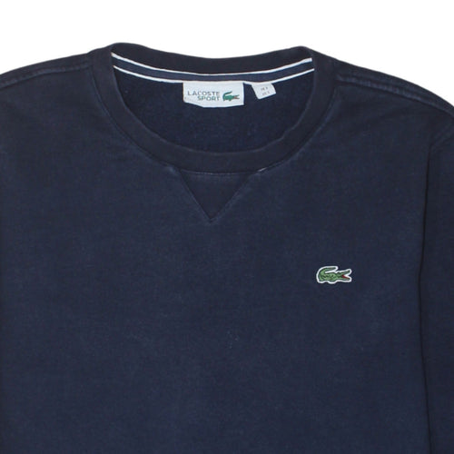 Lacoste Men's Blue Crew Neck Sweatshirt Size S Regular Fit