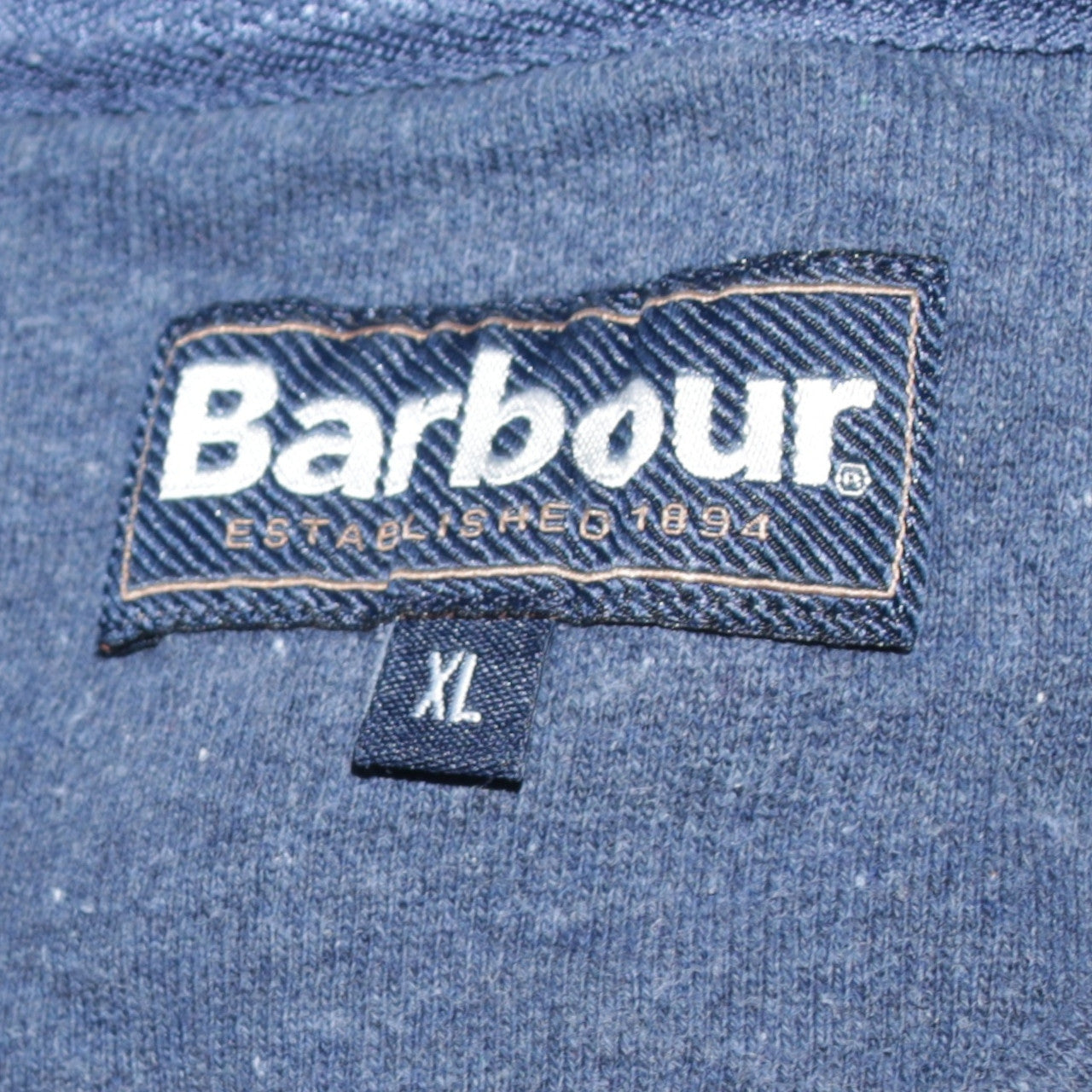 Barbour Men's Blue XL Nautical Logo Crew Neck Sweatshirt