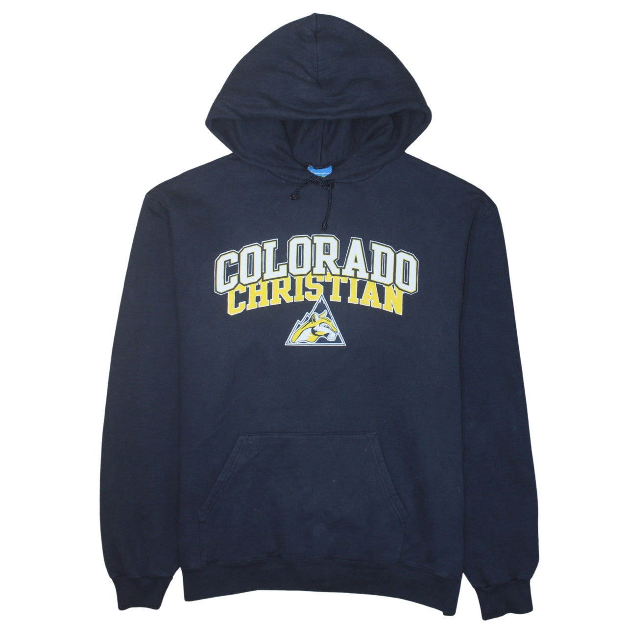 Champion Men's Blue Colorado Christian Pullover Hoodie Size L