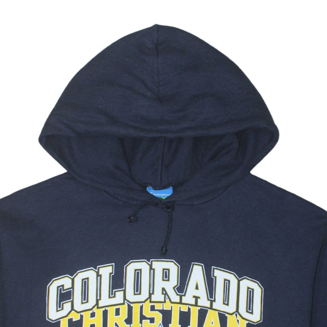 Champion Men's Blue Colorado Christian Pullover Hoodie Size L