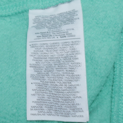 Nike Men's Mint Green Small Pullover Hoodie Sweatshirt