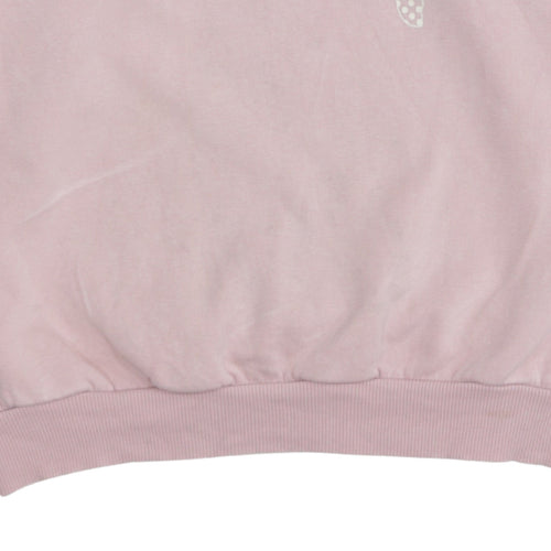 Puma Women's Pink Crew Neck Pullover Sweatshirt Size L