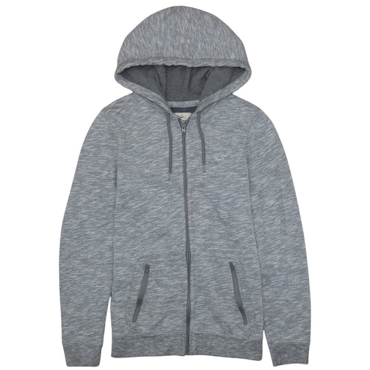 Hollister Men’s Grey Full Zip Hoodie Medium Regular Fit