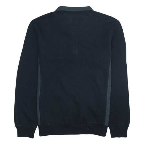 Calvin Klein Men's Black 1/4 Zip Fleece Sweatshirt Size M